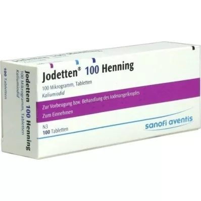 JODETTEN 100 pastilhas Henning, 100 unidades