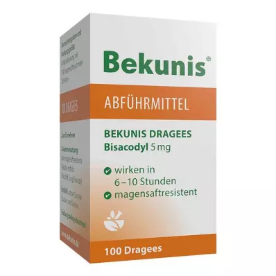 BEKUNIS Dragees Bisacodyl 5 mg comprimidos com revestimento entérico, 100 unid BEKUNIS Dragees Bisacodyl 5 mg comprimidos com revestimento entérico, 100 unid