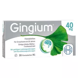 GINGIUM Comprimidos revestidos por película, 30 unidades