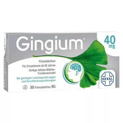 GINGIUM Comprimidos revestidos por película, 30 unidades