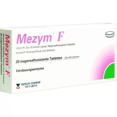 MEZYM F comprimidos com revestimento entérico, 20 unidades