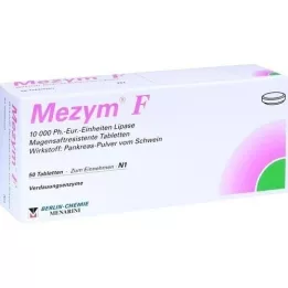 MEZYM F comprimidos com revestimento entérico, 50 unidades