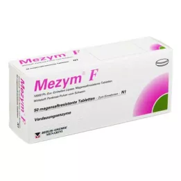 MEZYM F comprimidos com revestimento entérico, 50 unidades