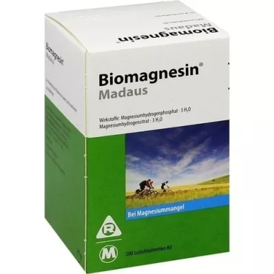 BIOMAGNESIN Pastilhas Madaus, 200 unidades