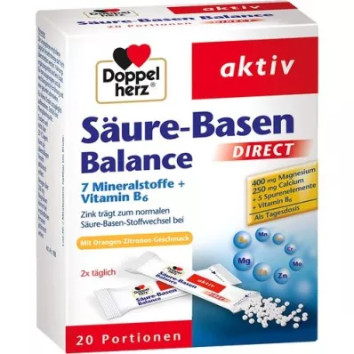 DOPPELHERZ Equilíbrio ácido-base DIRECT Pellets, 20 unid