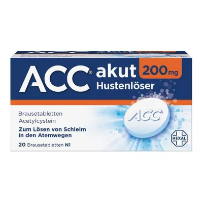 ACC acute 200 comprimidos efervescentes, 20 unidades ACC acute 200 comprimidos efervescentes, 20 unidades