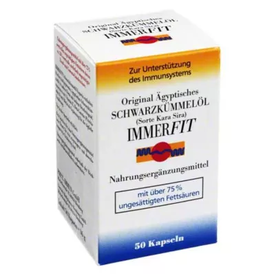SCHWARZKÜMMELÖL Immerfit Capsules, 50 cápsulas