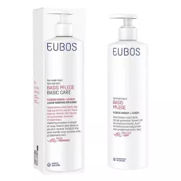 EUBOS FLÜSSIG fragrância fresca vermelha com doseador, 400 ml