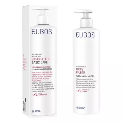 EUBOS FLÜSSIG fragrância fresca vermelha com doseador, 400 ml EUBOS FLÜSSIG fragrância fresca vermelha com doseador, 400 ml