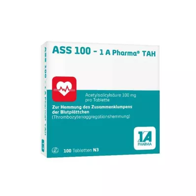 ASS 100-1A Pharma TAH Comprimidos, 100 unid ASS 100-1A Pharma TAH Comprimidos, 100 unid