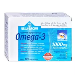 GESUNDFORM Omega-3 1.000 mg Vega Soft Capsules, 100 Cápsulas