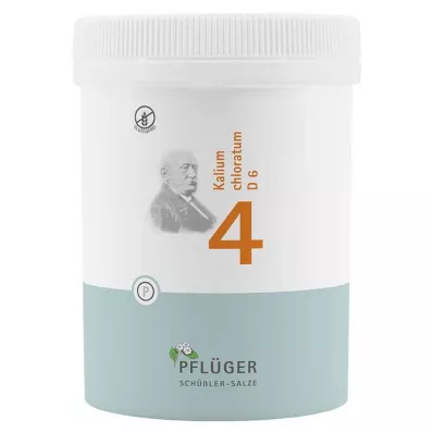 BIOCHEMIE Pflüger 4 Clorato de potássio D 6 Comprimidos, 1000 Cápsulas