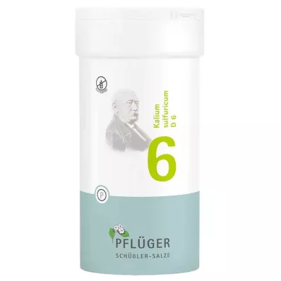 BIOCHEMIE Pflüger 6 Potassium sulphuricum D 6 comprimidos, 400 unid BIOCHEMIE Pflüger 6 Potassium sulphuricum D 6 comprimidos, 400 unid