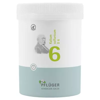 BIOCHEMIE Pflüger 6 Potassium sulphuricum D 6 comprimidos, 1000 pcs BIOCHEMIE Pflüger 6 Potassium sulphuricum D 6 comprimidos, 1000 pcs