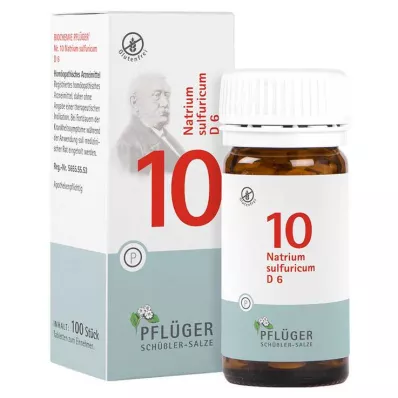 BIOCHEMIE Pflüger 10 Natrium sulfuricum D 6 comprimidos, 100 unid BIOCHEMIE Pflüger 10 Natrium sulfuricum D 6 comprimidos, 100 unid
