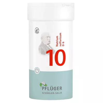 BIOCHEMIE Pflüger 10 Natrium sulfuricum D 6 comprimidos, 400 unid BIOCHEMIE Pflüger 10 Natrium sulfuricum D 6 comprimidos, 400 unid