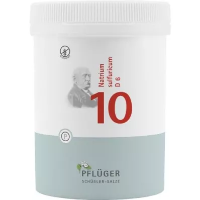 BIOCHEMIE Pflüger 10 Natrium sulfuricum D 6 comprimidos, 1000 unid