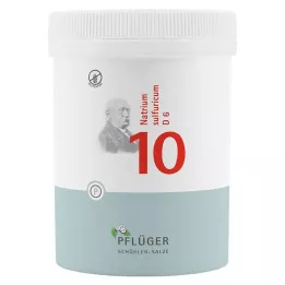 BIOCHEMIE Pflüger 10 Natrium sulfuricum D 6 comprimidos, 1000 unid