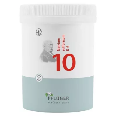 BIOCHEMIE Pflüger 10 Natrium sulfuricum D 6 comprimidos, 1000 unid
