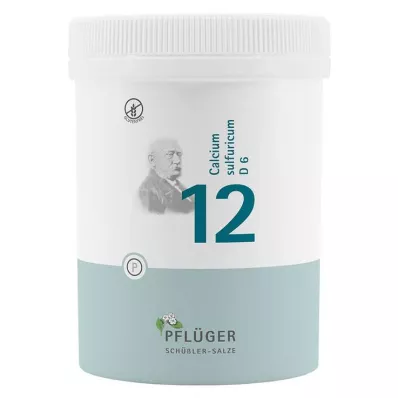 BIOCHEMIE Pflüger 12 Calcium sulphuricum D 6 comprimidos, 1000 unid BIOCHEMIE Pflüger 12 Calcium sulphuricum D 6 comprimidos, 1000 unid
