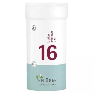 BIOCHEMIE Pflüger 16 Clorato de lítio D 6 comprimidos, 400 unid BIOCHEMIE Pflüger 16 Clorato de lítio D 6 comprimidos, 400 unid
