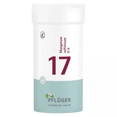 BIOCHEMIE Pflüger 17 Manganum sulphuricum D 6 comprimidos, 400 unid BIOCHEMIE Pflüger 17 Manganum sulphuricum D 6 comprimidos, 400 unid