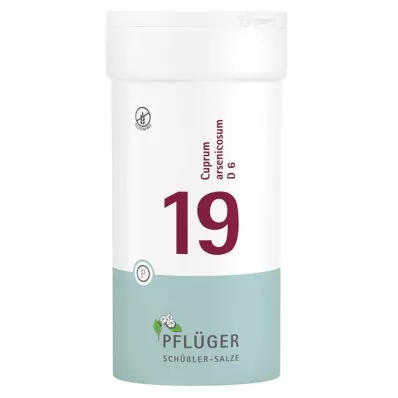 BIOCHEMIE Pflüger 19 Cuprum arsenicosum D 6 comprimidos, 400 unid