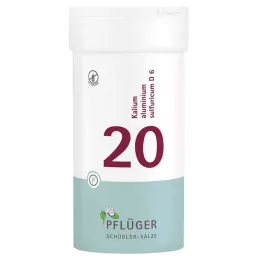 BIOCHEMIE Pflüger 20 Alumínio de potássio.enxofre.D 6 Comprimidos, 400 unid