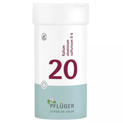 BIOCHEMIE Pflüger 20 Alumínio de potássio.enxofre.D 6 Comprimidos, 400 unid