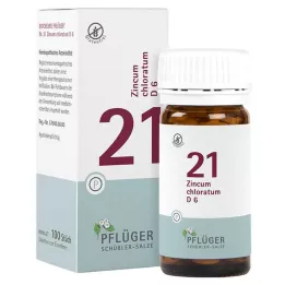 BIOCHEMIE Pflüger 21 Zincum chloratum D 6 comprimidos, 100 unid