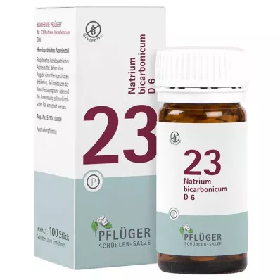 BIOCHEMIE Pflüger 23 Natrium bicarbonicum D 6 Comprimidos, 100 unid