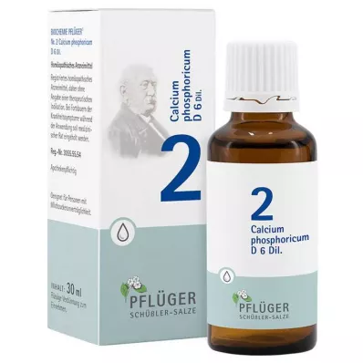 BIOCHEMIE Pflüger 2 Calcium phosphoricum D 6 Tro., 30 ml BIOCHEMIE Pflüger 2 Calcium phosphoricum D 6 Tro., 30 ml