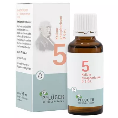 BIOCHEMIE Pflüger 5 Potassium phosphoricum D 6 gota a gota, 30 ml