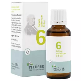 BIOCHEMIE Pflüger 6 Potassium sulphuricum D 6 gotas, 30 ml