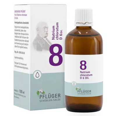 BIOCHEMIE Pflüger 8 Natrium chloratum D 6 gotas, 100 ml BIOCHEMIE Pflüger 8 Natrium chloratum D 6 gotas, 100 ml