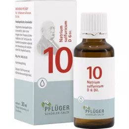 BIOCHEMIE Pflüger 10 Natrium sulfuricum D 6 gota a gota, 30 ml