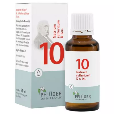 BIOCHEMIE Pflüger 10 Natrium sulfuricum D 6 gota a gota, 30 ml