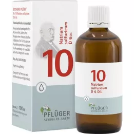 BIOCHEMIE Pflüger 10 Natrium sulfuricum D 6 gota a gota, 100 ml