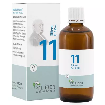 BIOCHEMIE Pflüger 11 Silicea D 12 gotas, 100 ml