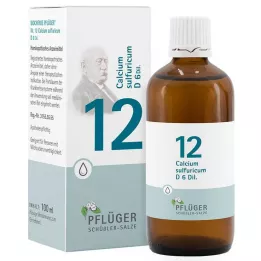 BIOCHEMIE Pflüger 12 Calcium sulphuricum D 6 gota a gota, 100 ml