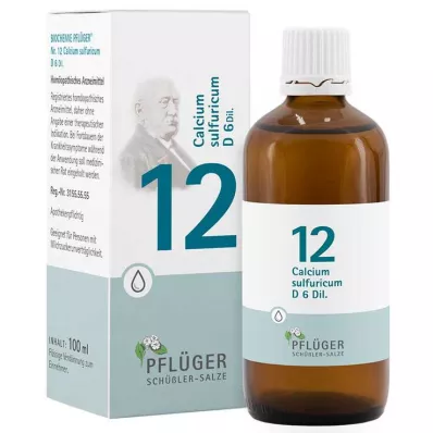 BIOCHEMIE Pflüger 12 Calcium sulphuricum D 6 gota a gota, 100 ml BIOCHEMIE Pflüger 12 Calcium sulphuricum D 6 gota a gota, 100 ml