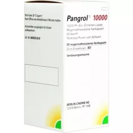 PANGROL 10.000 Cápsulas duras com revestimento entérico, 50 pcs