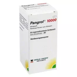 PANGROL 10.000 Cápsulas duras com revestimento entérico, 50 pcs