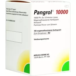 PANGROL 10.000 Cápsulas duras com revestimento entérico, 100 pcs