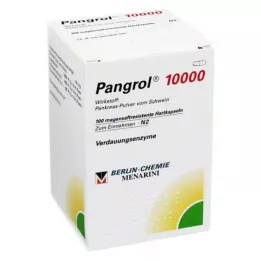 PANGROL 10.000 Cápsulas duras com revestimento entérico, 100 pcs