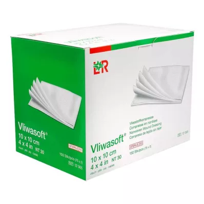 VLIWASOFT Compressas não tecidas 10x10 cm estéreis 4l, 150 pcs VLIWASOFT Compressas não tecidas 10x10 cm estéreis 4l, 150 pcs