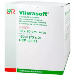 VLIWASOFT Compressas não tecidas 10x20 cm estéreis 4l, 150 pcs