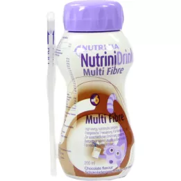 NUTRINIDRINK MultiFibra sabor chocolate, 200 ml