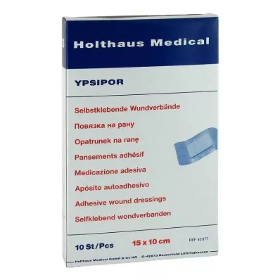 WUNDVERBAND Ypsipor estéril 10x15 cm, 10 unidades WUNDVERBAND Ypsipor estéril 10x15 cm, 10 unidades