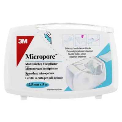 MICROPORE Remendo de velo 1,25 cmx5 w.Abr.1530NP-0SD, 1 unid MICROPORE Remendo de velo 1,25 cmx5 w.Abr.1530NP-0SD, 1 unid